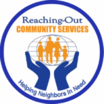 logo for Reaching-Out Community Services with slogan Helping Neighbors In Need